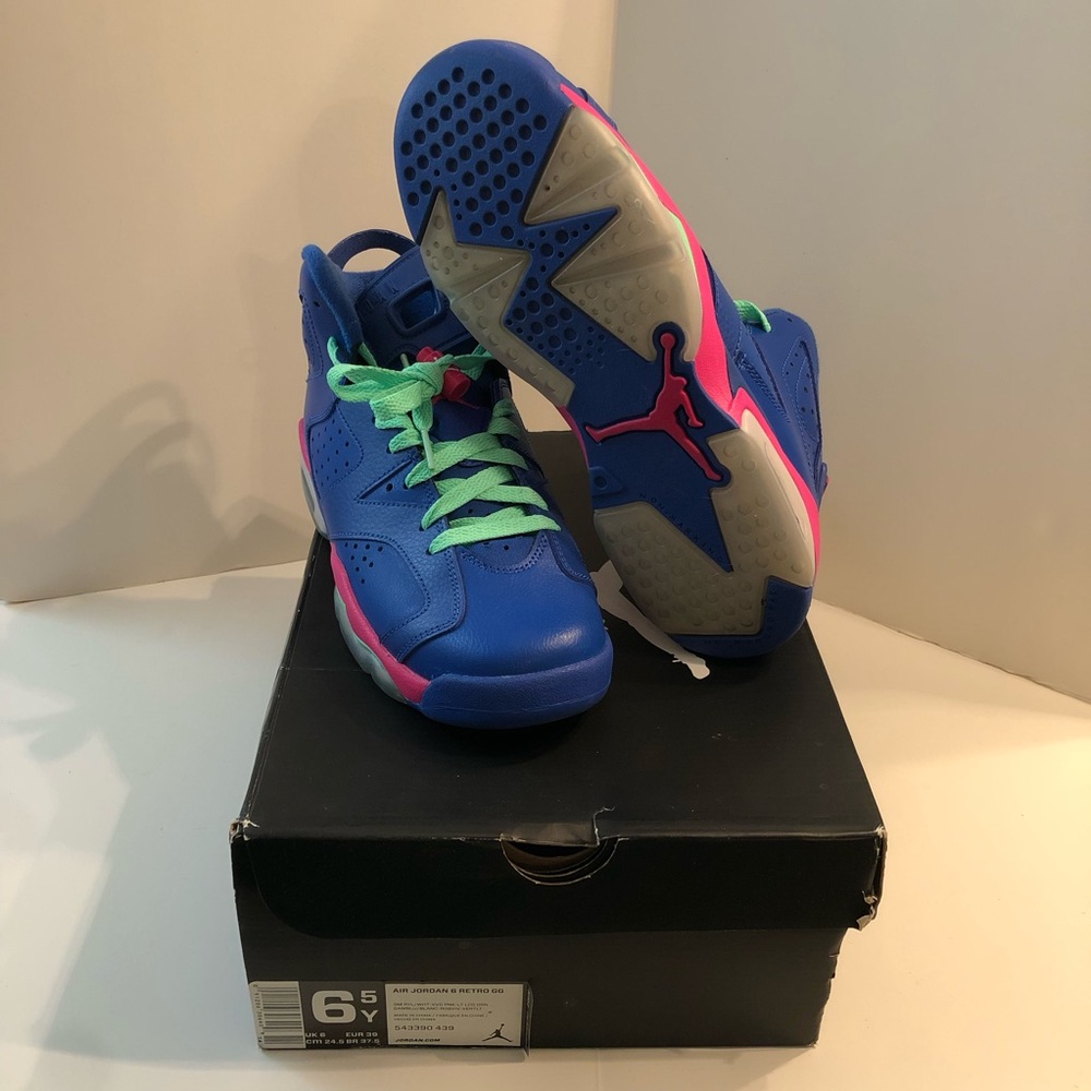 Air Jordan 6 Retro GG 543390439 Game Royal 6.5Y